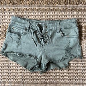 billabong tie waist shorts